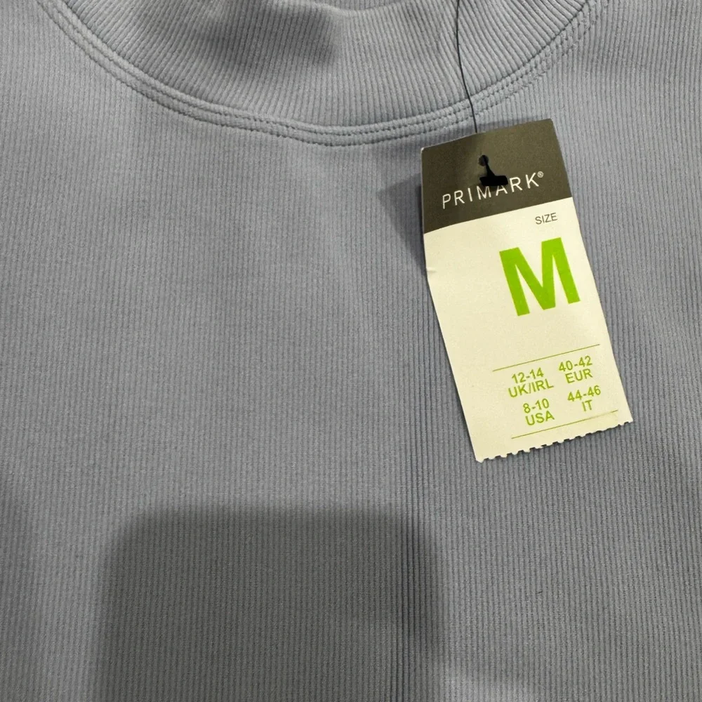 Primark Light Gray Ribbed Top - Picture 2 of 2